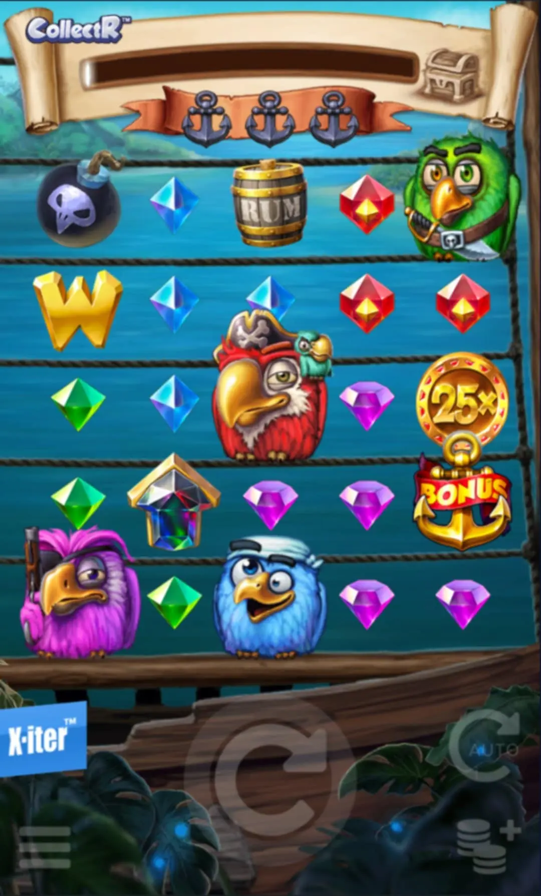 Pirots mobiel slot-spel